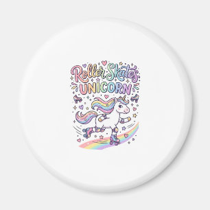 Aimant Patins à roulettes Licorne Autocollant ludique Lic