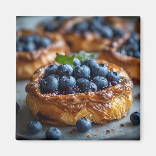 Aimant Pâtisserie danoise aux myrtilles