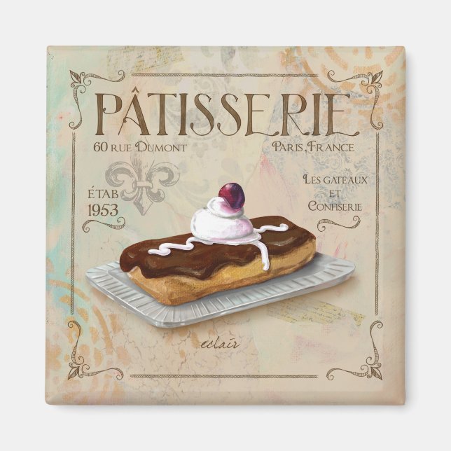 Aimant Patisserie Eclair aimnet (Devant)