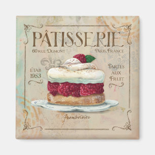 Aimant Patisserie Magnet, "Frambosier"