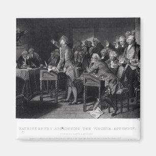 Aimant Patrick Henry s'adressant à l'Assemblée de la