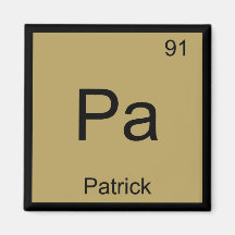 Patrick Nom Chimie Élément Tableau périodique