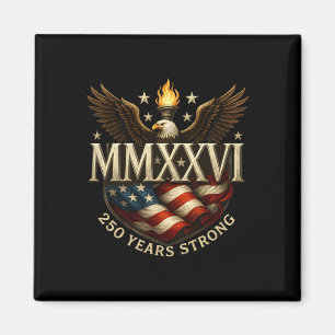 Aimant Patriotique 250 Ans Fort 1776 Mmxxvi 250e Naissanc