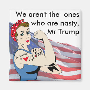 Aimant patriotique de Démocrate de femme méchant