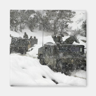 Aimant Patrouille de marines des USA dans le passage de