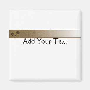 Aimant Patte de chien de meilleurs amis et copie de main