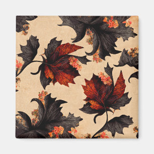 Aimant Pattern de Baroque Maple Leaves