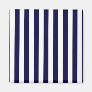 Aimant Patters de Classic Navy Blue et White Stripe