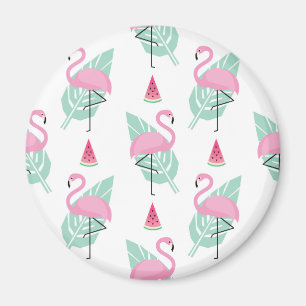 Aimant Patters Flamingo et Watermelon Pastel