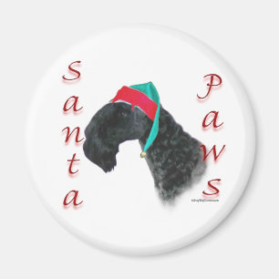 Aimant Pattes Père Noël Kerry Blue Terrier