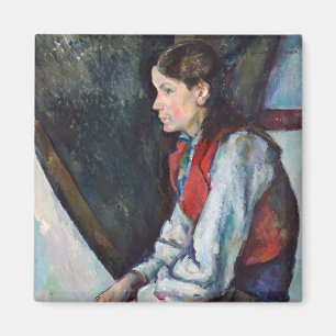 Aimant Paul Cezanne - Garçon dans la veste rouge
