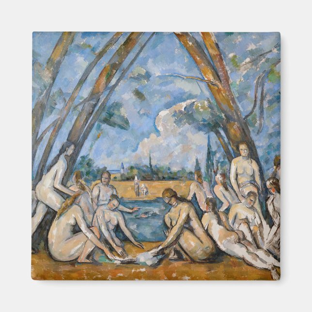 Aimant Paul Cezanne - Les Grandes Baignoires (Devant)