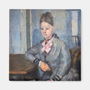 Aimant Paul Cezanne - Madame Cezanne Leaning sur une tabl