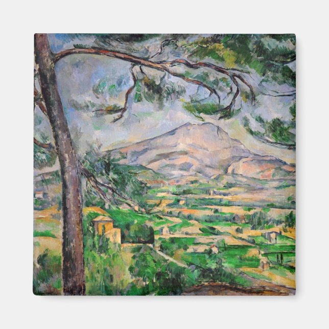 Aimant Paul Cezanne - Mont Sainte-Victoire et Grand Pin (Devant)