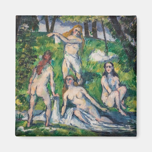 Aimant Paul Cezanne - Quatre Bathers (Devant)