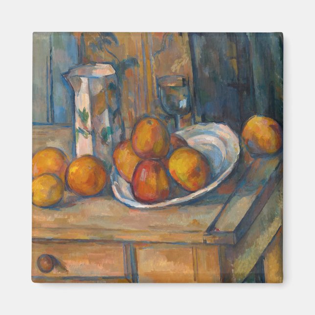 Aimant Paul Cezanne - Vie morte avec Jug de Lait et Fruit (Devant)