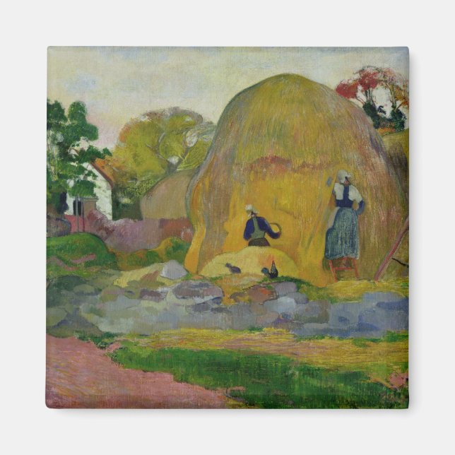 Aimant Paul Gauguin | Jaune Haystacks ou Golden Harvest (Devant)