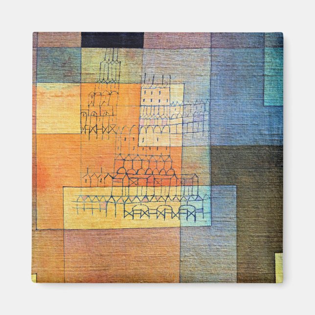 Aimant Paul Klee - Architecture Polyphonique (Devant)