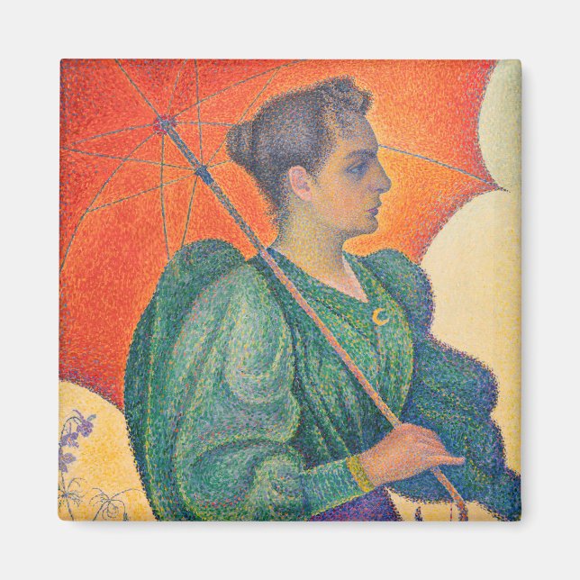 Aimant Paul Signac - Femme avec un parasol (Devant)