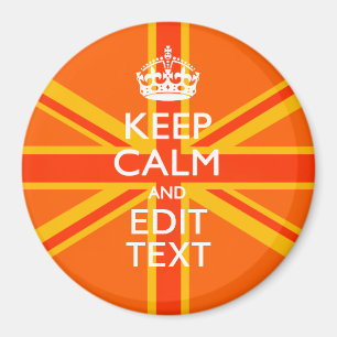 Aimant Pavillon britannique Orange Union Jack