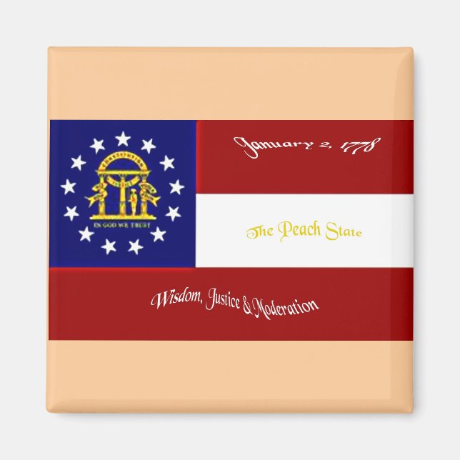 Aimant Pavillon de Géorgie (Devant)