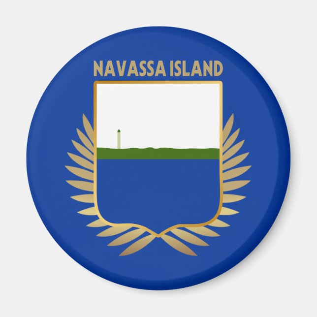 Aimant Pavillon de l'île de Navassa (Devant)