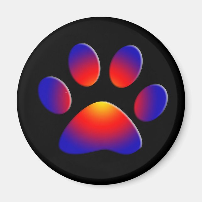 AIMANT PAW COLORÉ (Devant)