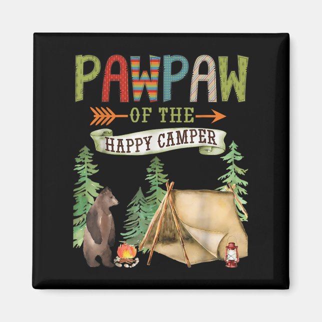Aimant Pawpaw Of The Happy Camper First Birthday Camng  (Devant)