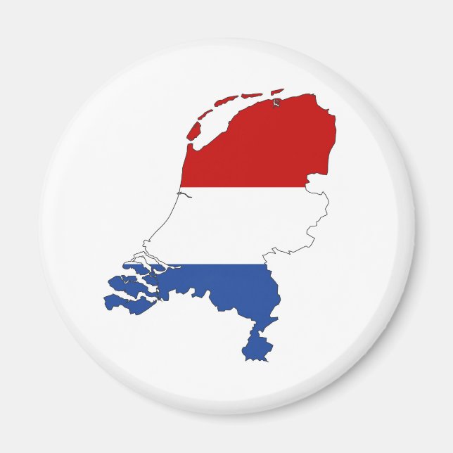 Aimant Pays-Bas drapeau de pays forme duch (Devant)