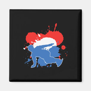 Aimant Pays-Bas Flag Snowboard - Dutch Snowboard