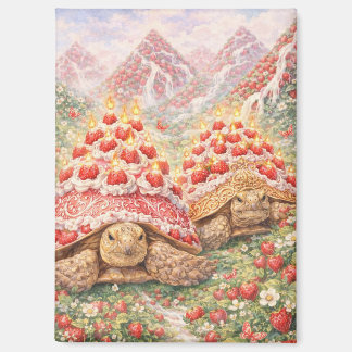 Aimant Pays de Fraise Magique avec des tortues gâteau d'a