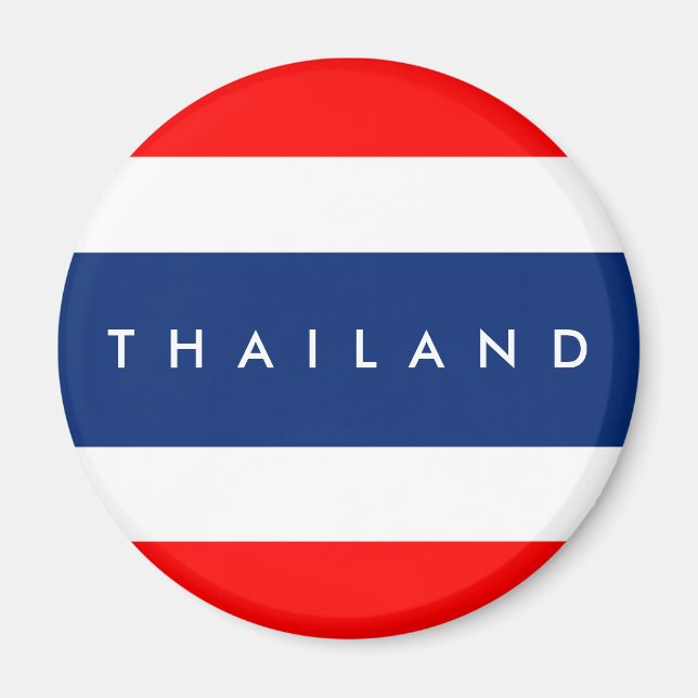 Aimant Pays de la Thaïlande symbole symbole nom (Devant)