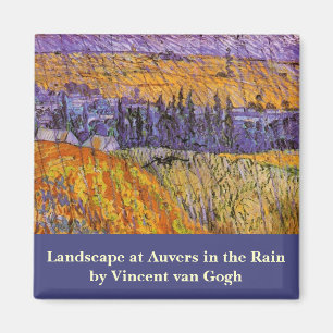 Aimant Paysage à Auvers après la pluie de Vincent van Gog