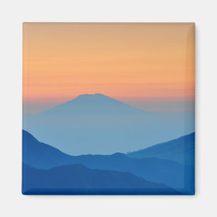 Aimant Paysage Abstrait de Sunset Mountain