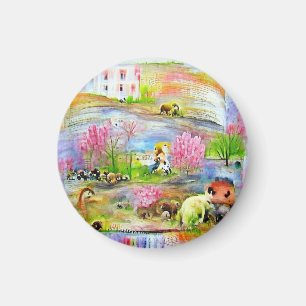 Aimant Paysage aquarelle