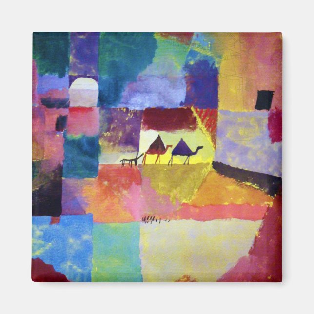 Aimant Paysage avec chameaux, Paul Klee (Devant)