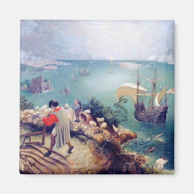 Aimant Paysage avec la chute d'Icarus, Pieter Bruegel (Devant)