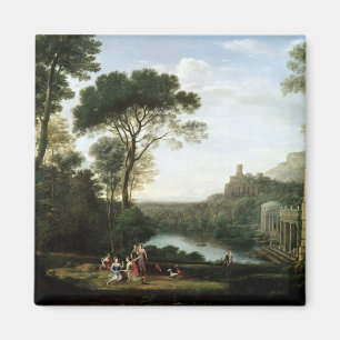 Aimant Paysage avec l'Egeria de nymphe
