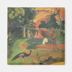 Aimant Paysage avec les paons par Paul Gauguin