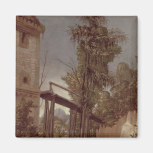 Aimant Paysage avec une passerelle, c.1518-20