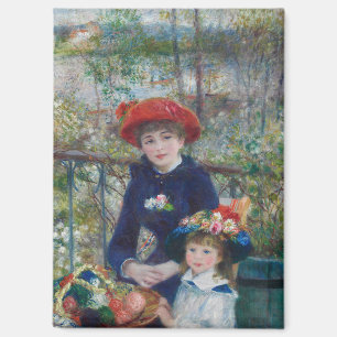 Aimant Paysage de jardin des sœurs Renoir Cottagecore