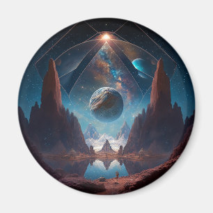 Aimant Paysage d'Imaginaire cosmique