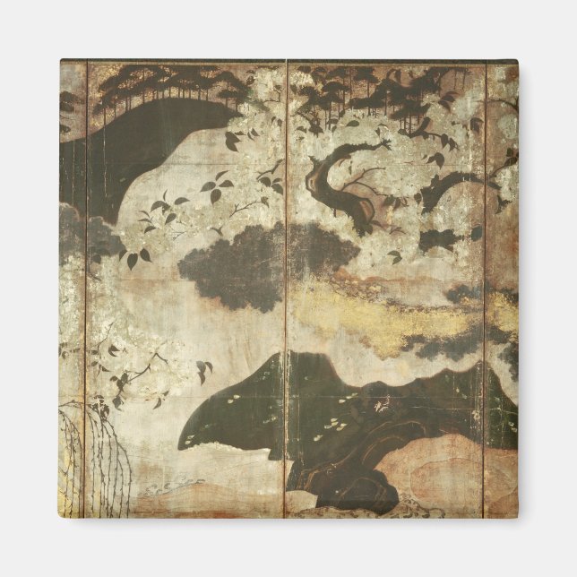 Aimant Paysage ensoleillé (Devant)