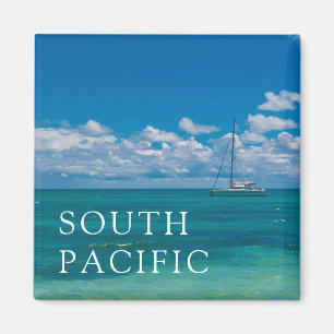 Aimant Paysage marin de la baie tropicale bleue