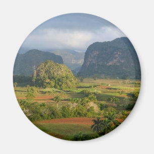 Aimant Paysage panoramique de vallée, Cuba