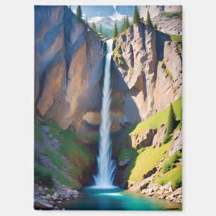 Aimant Paysage pittoresque Montagnes Cascade Nature