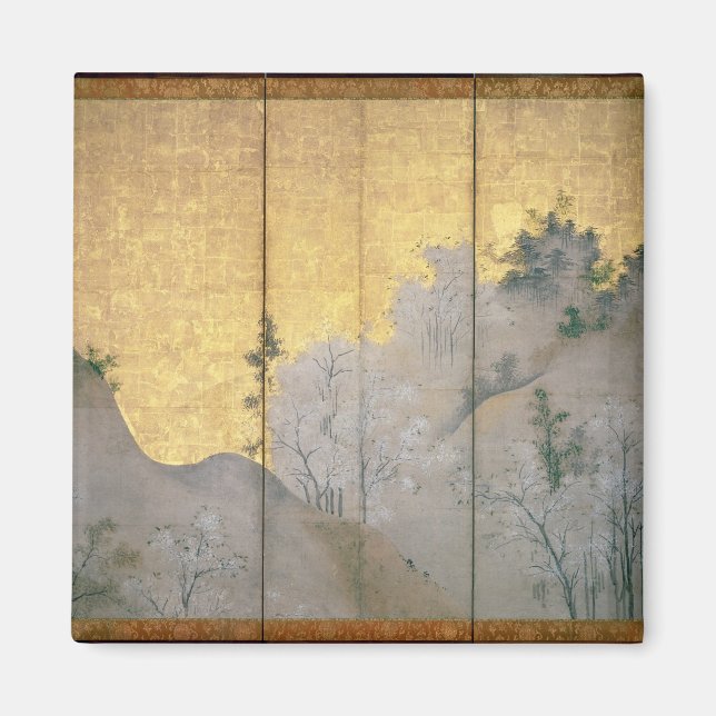 Aimant Paysage printanier (Devant)