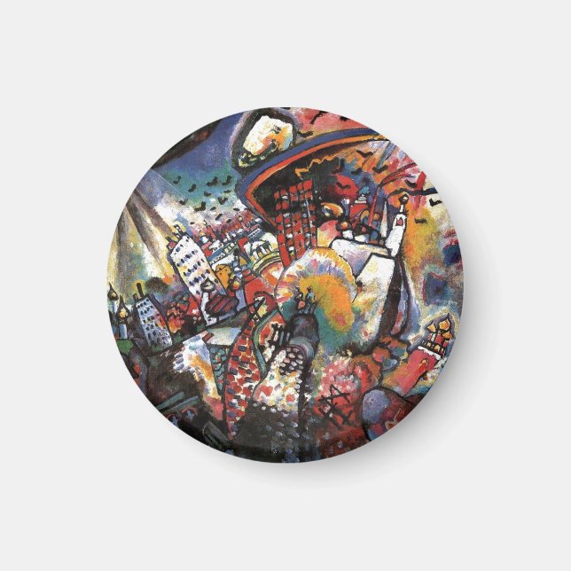 Aimant Paysage urbain Kandinsky Moscou I Art abstrait (Devant)