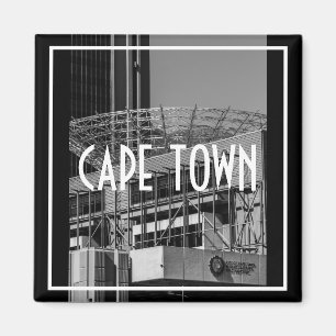 Aimant Paysage urbain monochrome de la ville du Cap Style
