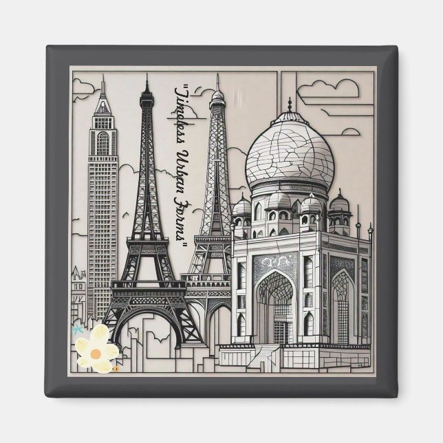 Aimant "Paysages urbains" (Devant)